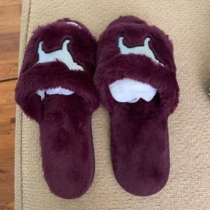 Victoria Secret Burgundy Slides